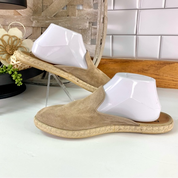 Miz Mooz Carson Suede Slip On Espadrille Mules - Picture 6 of 9
